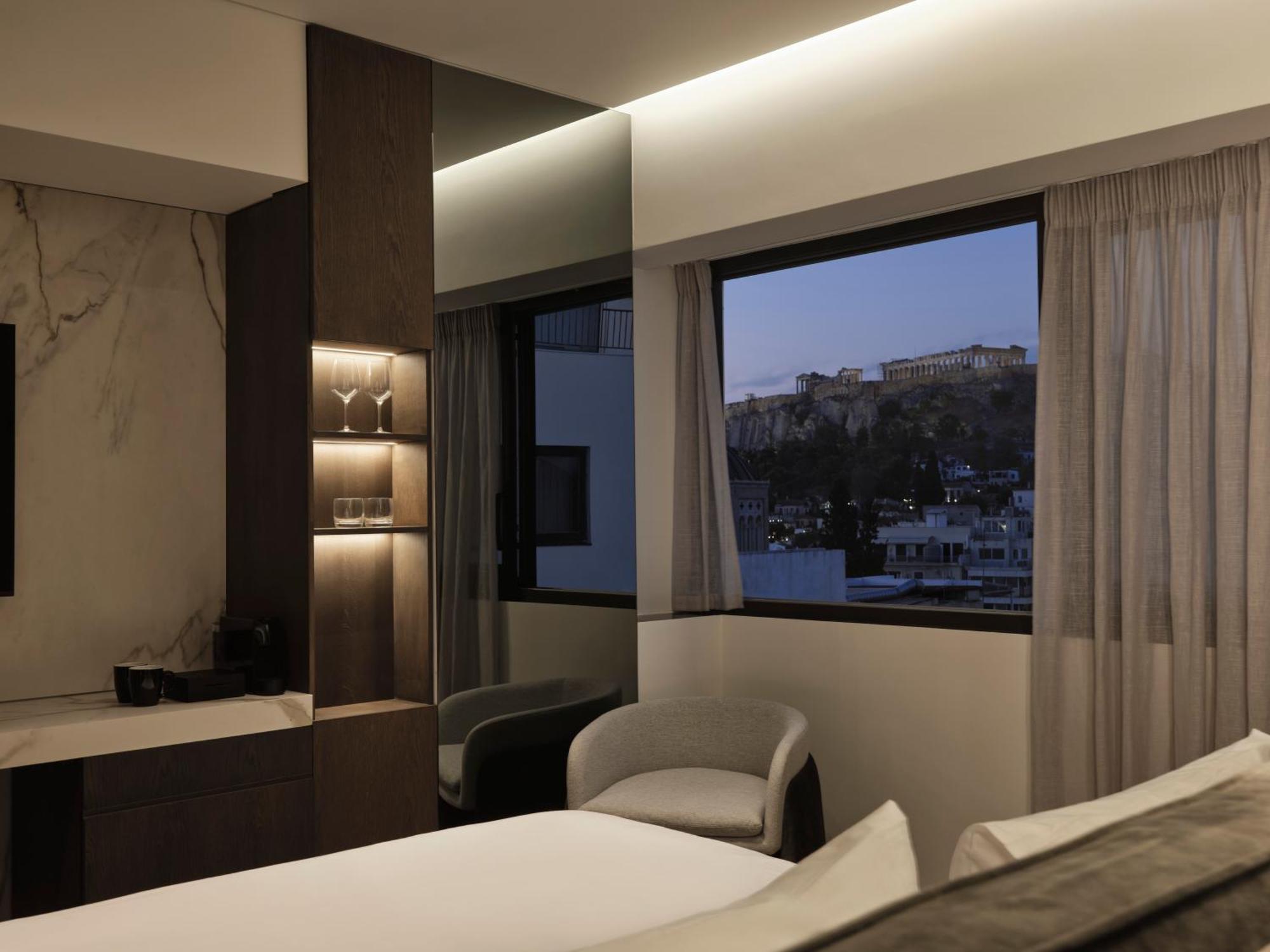 Nur Edge Aparthotel - Acropolis Skyline Aten Exteriör bild