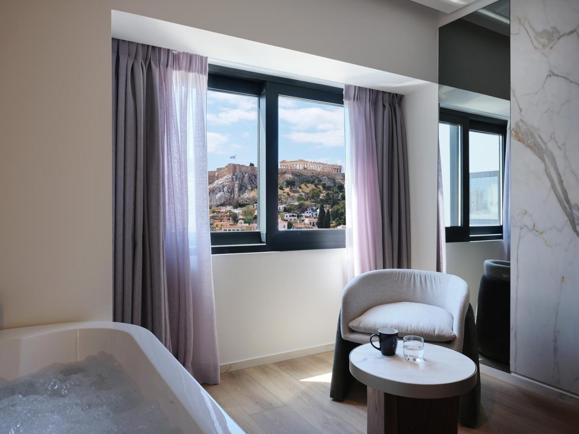 Nur Edge Aparthotel - Acropolis Skyline Aten Exteriör bild
