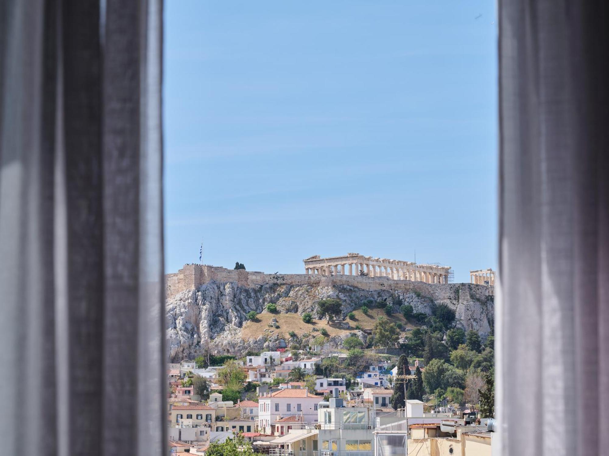 Nur Edge Aparthotel - Acropolis Skyline Aten Exteriör bild